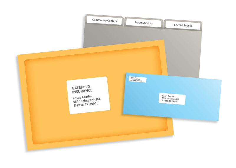 PRES-a-ply Laser/Inkjet Address Labels, 1" x 2-5/8", White, 3,000 Labels/Box (30600)