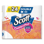 Scott ComfortPlus Toilet Paper, 1-Ply, White, 231 Sheets/Roll, 48 Rolls/Case (KCM47618)