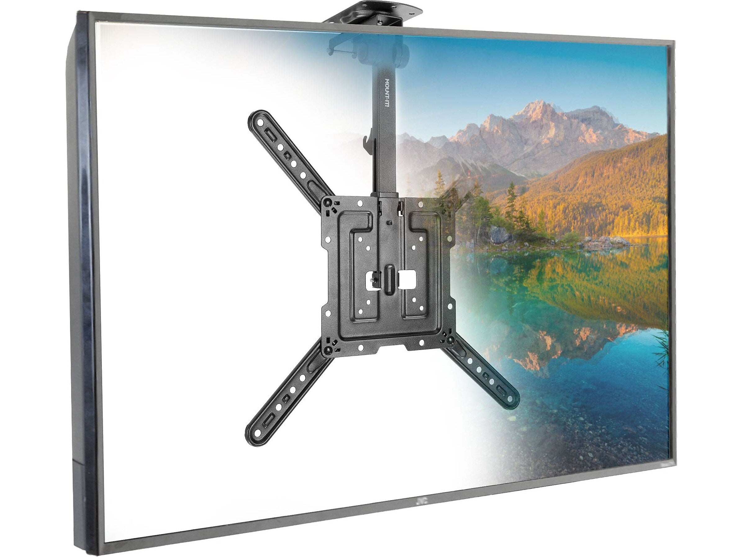 Mount-It! Tilt and Swivel Flip-down Ceiling TV Mount, 44 lbs. Max. (MI-4225)