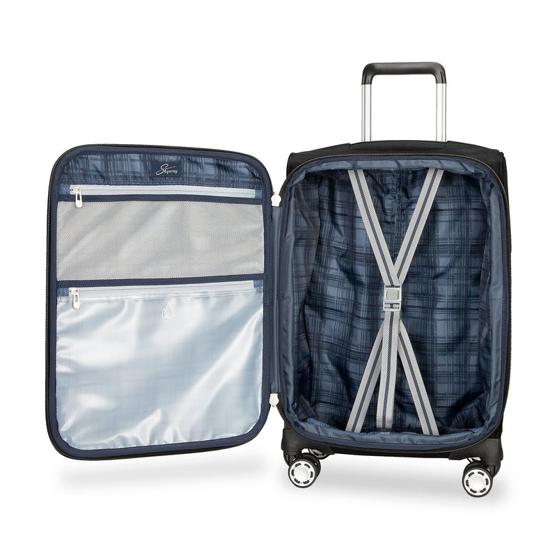 Skyway Luggage Sigma 7.0 20" Carry-On Suitcase, 8-Wheeled Spinner, Black (177-20"001-4WB)