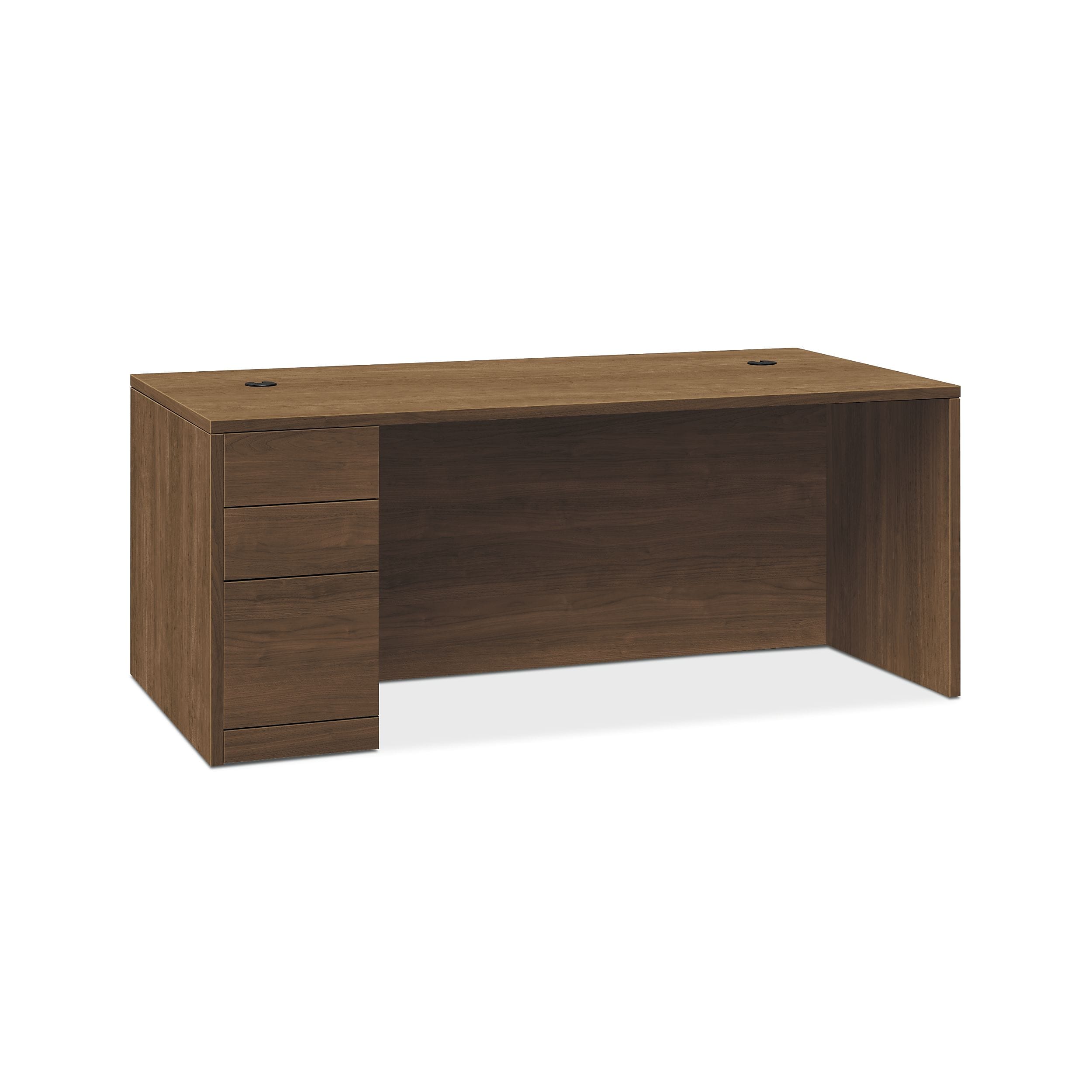 HON 10500 Series 66"W Left Pedestal Desk, Pinnacle (HON105898LPINC)