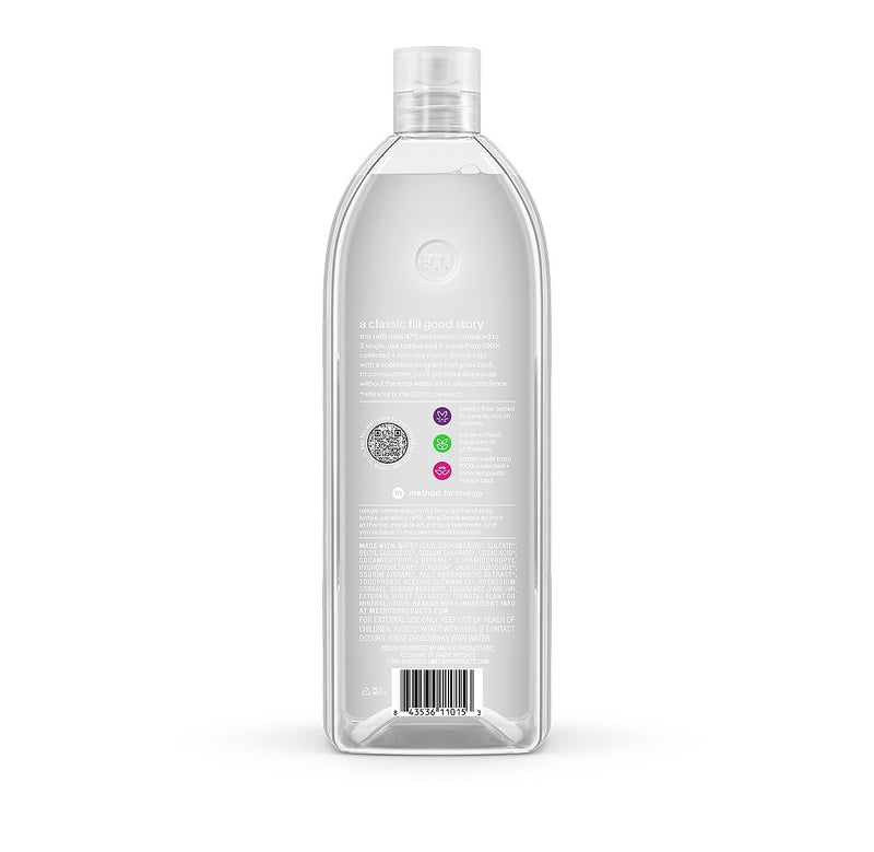 Method Gel Hand Soap Refill, Sweet Water Scent, 34 Fl. Oz. (328104)
