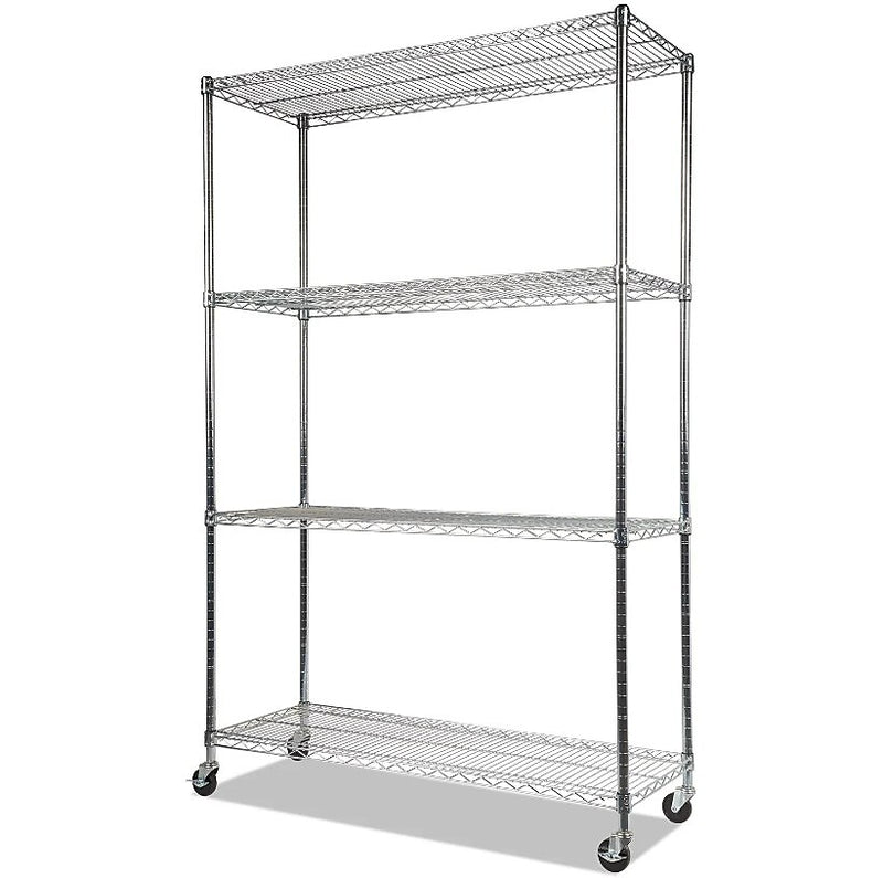 Alera 4-Shelf Metal Unit, 48"W, Silver (ALESW604818SR)