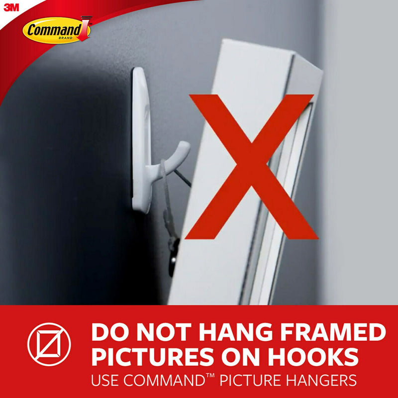 Command Damage Free Mini Hook, 0.5 lb, Clear, 18/Pack (17006CLR-18ES)
