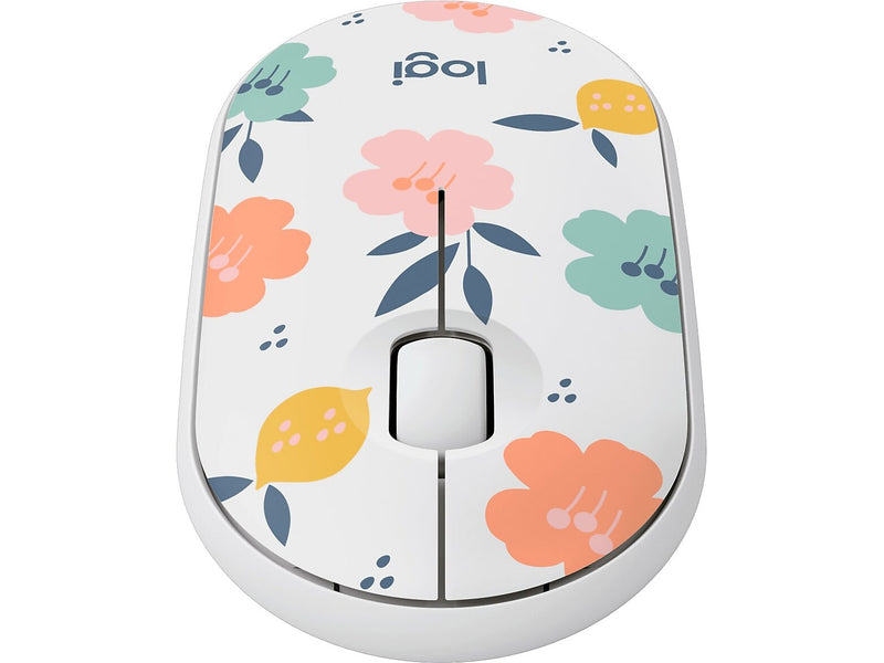 Logitech M340 Wireless Ergonomic Ambidextrous Optical USB Mouse, Floral Bouquet (910-007280)