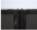 Versare The Room Divider 360 Freestanding Folding Portable Partition, 82"H x 300"W, Charcoal Gray Fabric (1182907)