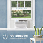 Keystone 25,000/24,700 BTU 230V Window/Wall Air Conditioner with Follow Me LCD Remote Control, White (KSTAW25C)