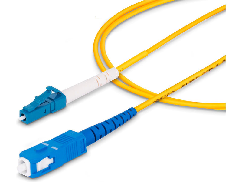 StarTech Simplex OS2 6.6' Single Mode Fiber Optic Cable, Yellow (SPSMLCSC-OS2-2M)