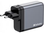 Verbatim USB Type-C Wall Charger, Gray/Black (32203)