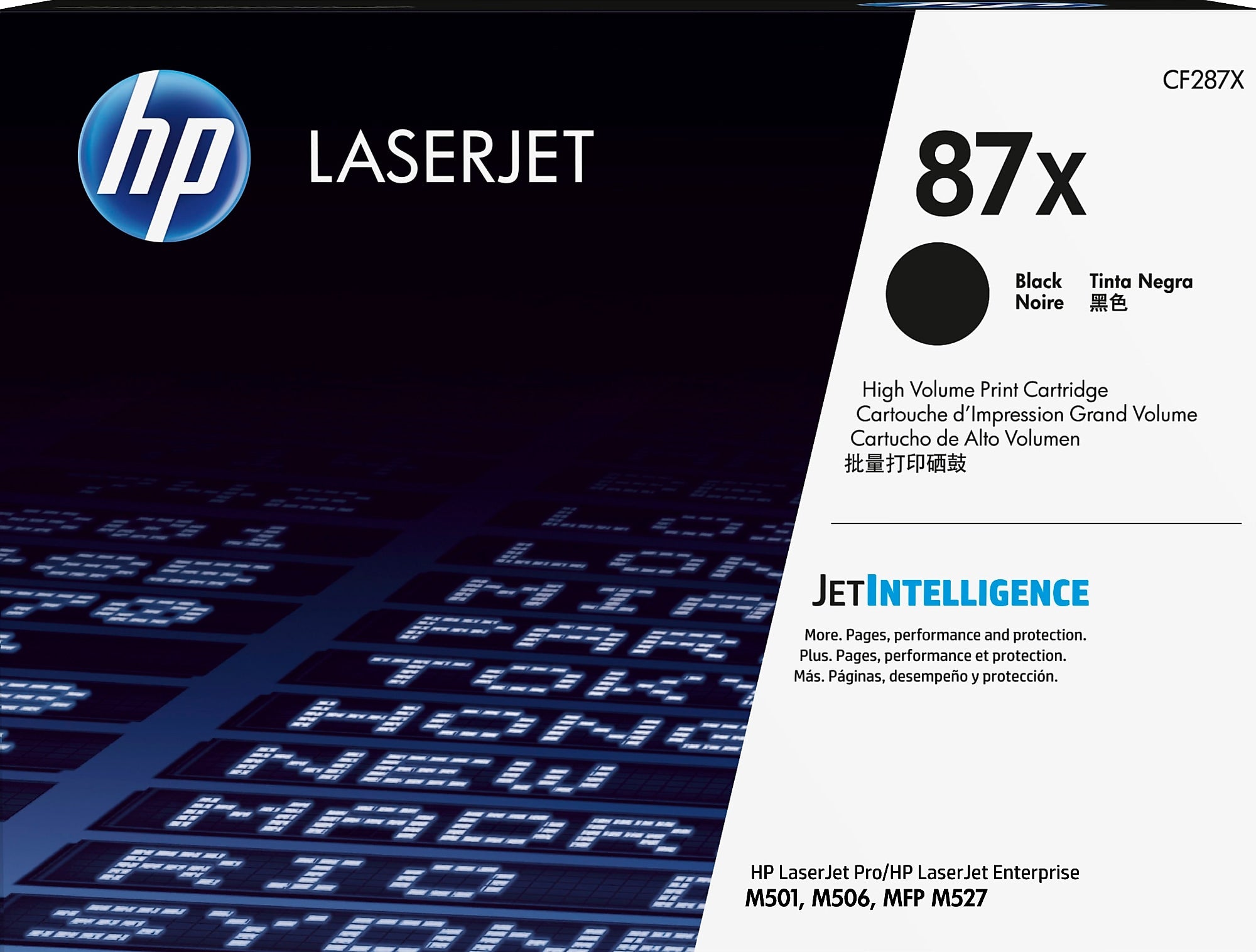 HP 87X Black High Yield Toner Cartridge, Prints Up to 18,000 Pages (CF287X)