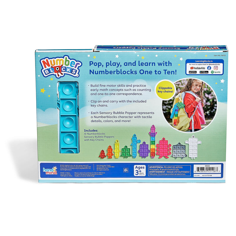 hand2mind Numberblocks Sensory Bubble Poppers (96929)