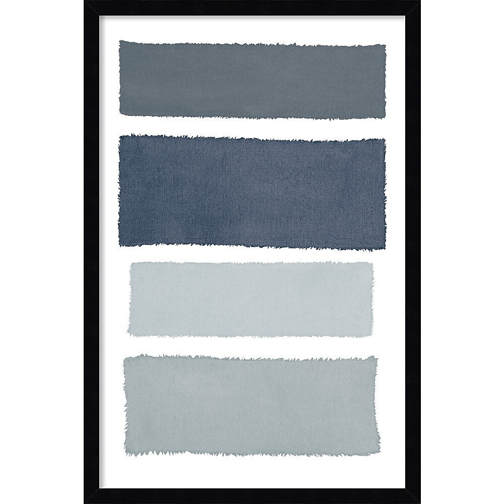 Amanti Art Painted Weaving I Gray by Piper Rhue Wood Framed Wall Art Print, 18" x 26" (A42675461072)