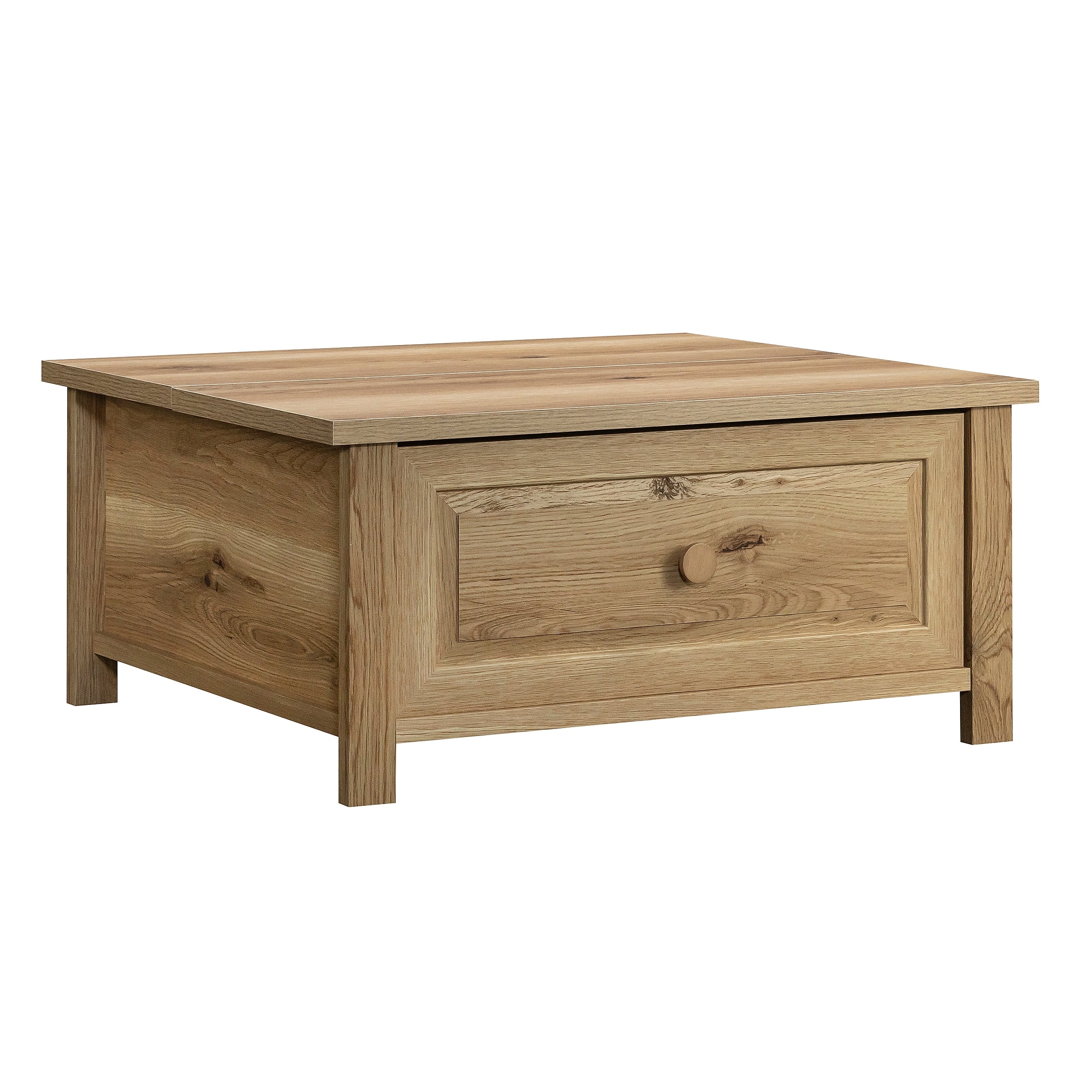 Sauder Hillmont Farm 35"W x 31"D Coffee Table, Timber Oak (435179)