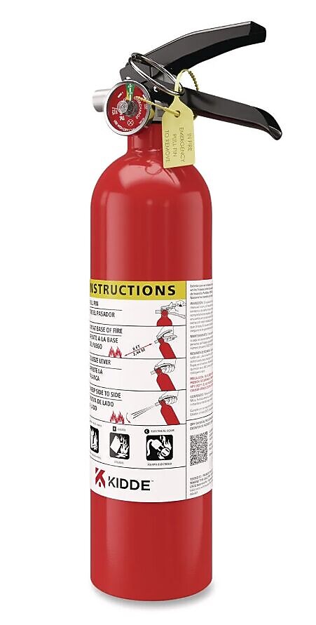 Kidde ProLine Rechargeable 1-A, 10-B:C Dry-Chemical Fire Extinguisher (21032136)