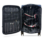 TUCCI 20" Hardside Carry-On Suitcase, 4-Wheeled Spinner, TSA Checkpoint Friendly, Blue (T0473-20in-BLU)