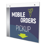 Deflecto Classic Image Document Holder, 8.5" x 11", Horizontal, Wall Mounted, Clear Plastic (68301)