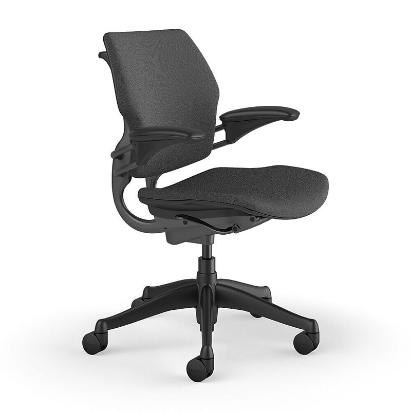 Humanscale Freedom Ergonomic Fabric Swivel Task Chair, Gray (F111GFT12XFSHNSC)