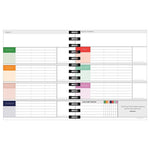 TF Publishing Luxe 8.5" x 9" Weekly & Monthly Planner, Paperboard Cover, Multicolored (99-9901)