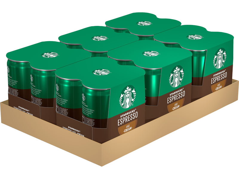 Starbucks Doubleshot Espresso & Cream Cold Brew Coffee, 6.5 fl. oz., 24/Carton (19286)