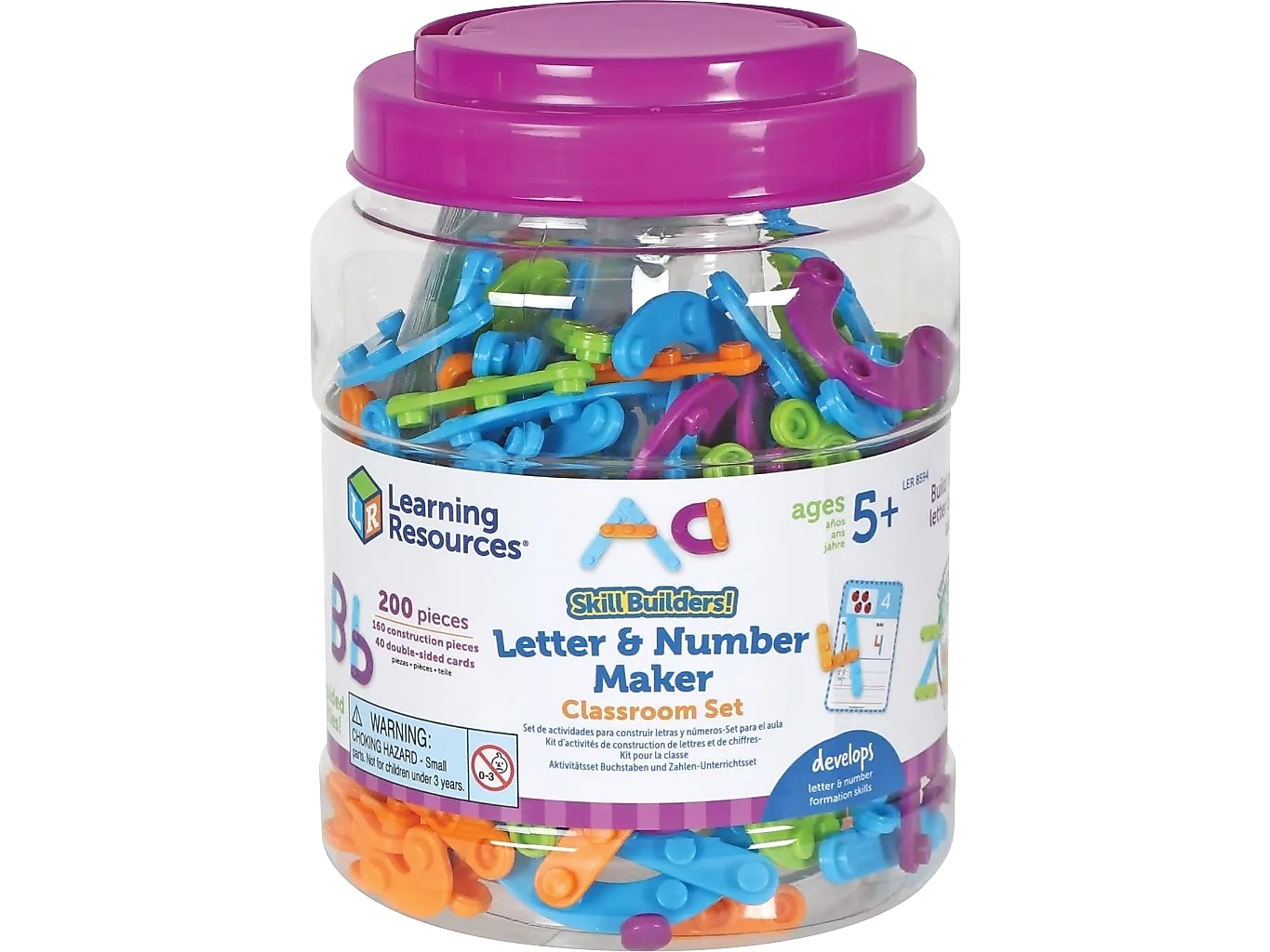 Learning Resources Skill Builders! Letter and Number Maker Classroom Set (LER8594)