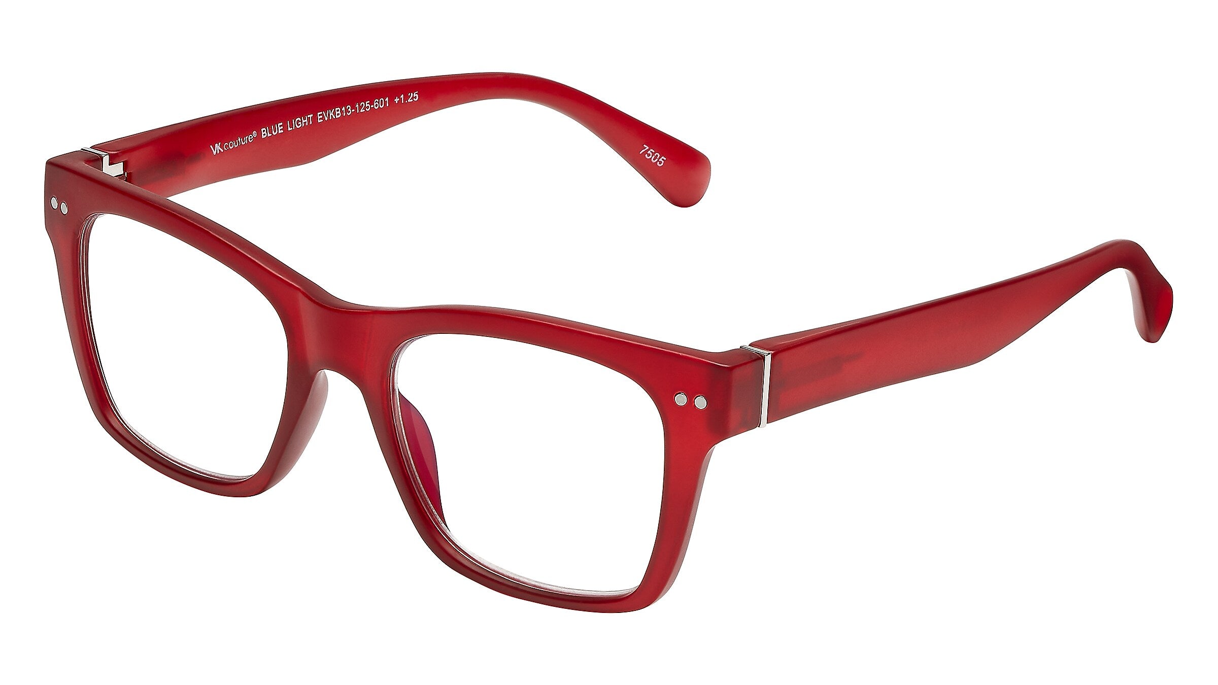 SAV VK Couture Blue Light +1.50 Reading Glasses, Burgundy (EVKB13)