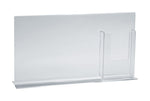 Azar Sign Holder, 16" x 8.5", Horizontal, Table Top, Clear, Acrylic, 2/Pack (252054-2-PACK)