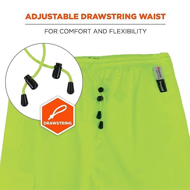 Ergodyne GloWear 8925 High Visibility Pants, ANSI Class E, Lime, 2XL (24456)