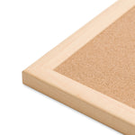 U Brands Cork Bulletin Board, 47 x 35, Tan Surface, Birch Wood Frame (UBR003U0001)