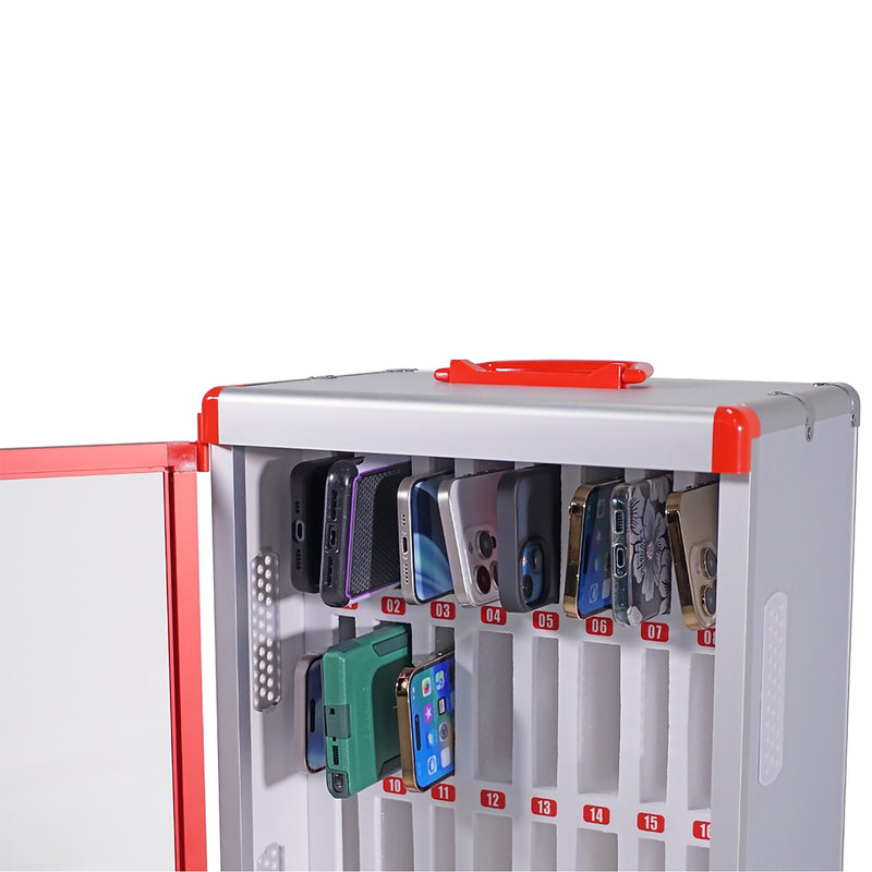 Victor Technology Aluminum Classroom Cell Phone Locker, 18.5" x 12.8" x 8.61", Multicolored (VCTPB032)