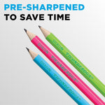 Ticonderoga Neon Pre-Sharpened Wooden Pencil, #2 Medium Lead, 18/Pack (X13018)