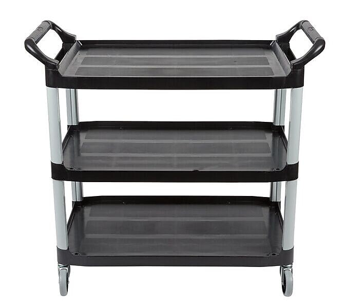 Rubbermaid Commercial X-tra Utility Cart; Black (FG409100BLA)