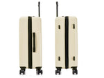 InUSA Drip 24" Hardside Suitcase, 4-Wheeled Spinner, TSA Checkpoint Friendly, Sand (IUDRI00M-SAN)