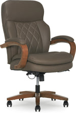 La-Z-Boy Colston Ergonomic Vegan Leather Swivel Executive Chair, Mocha Brown (60120-MBRN)