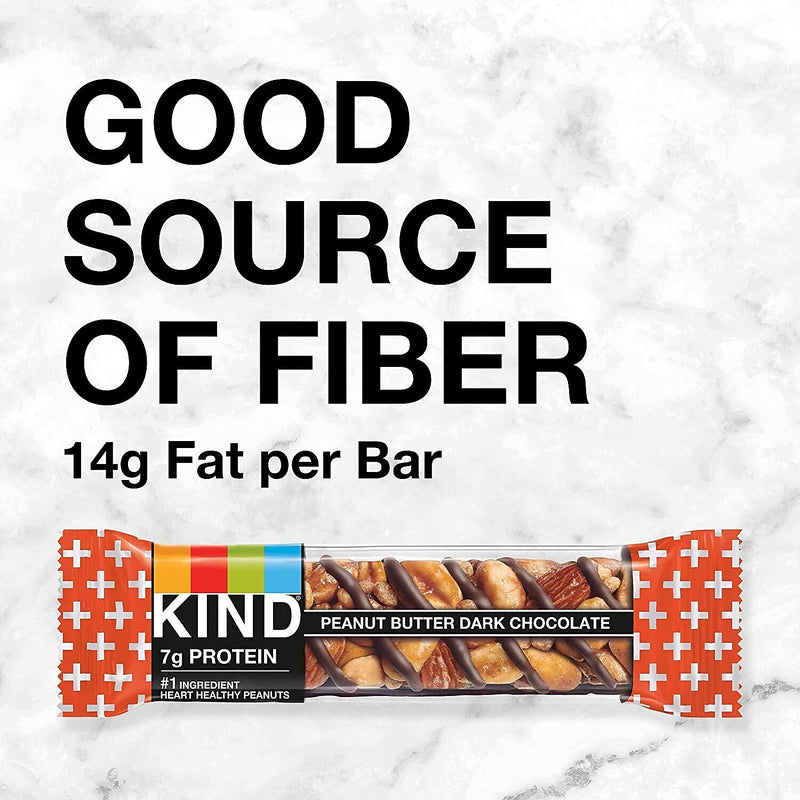 KIND Gluten Free Peanut butter Dark Chocolate Nut Bar, 1.4 oz., 12 Bars/Box (PHW17256)