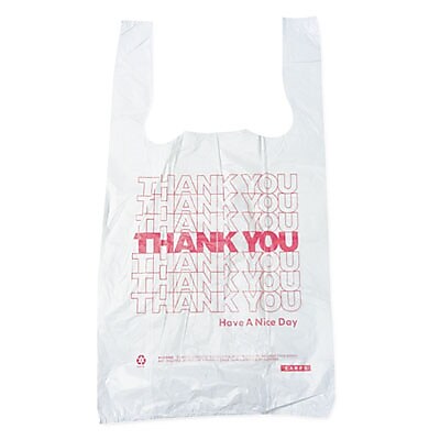 BARNES PAPER CO. High Density Shopping Bags, 19" x 10", 2000/Carton