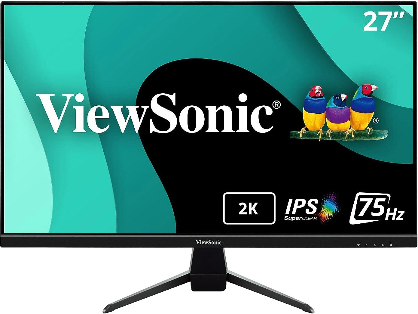 ViewSonic Thin-Bezel 27" 75Hz LED Monitor, Black (VX2767U-2K)