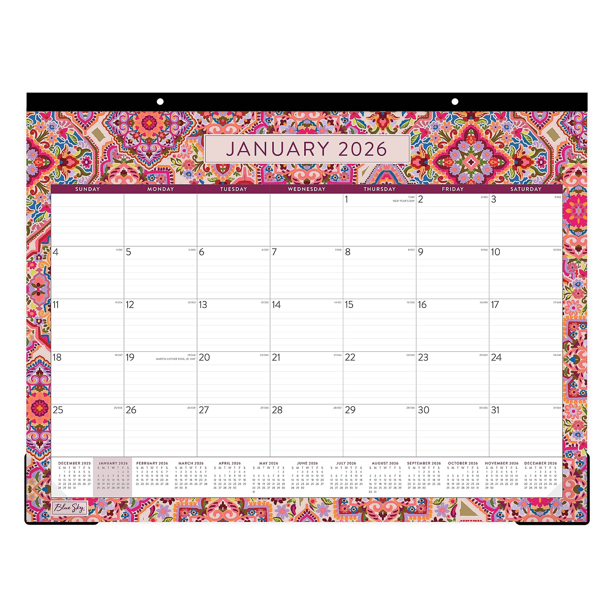 2026 Blue Sky Amalia 22" x 17" Monthly Desk Calendar (148773-26)