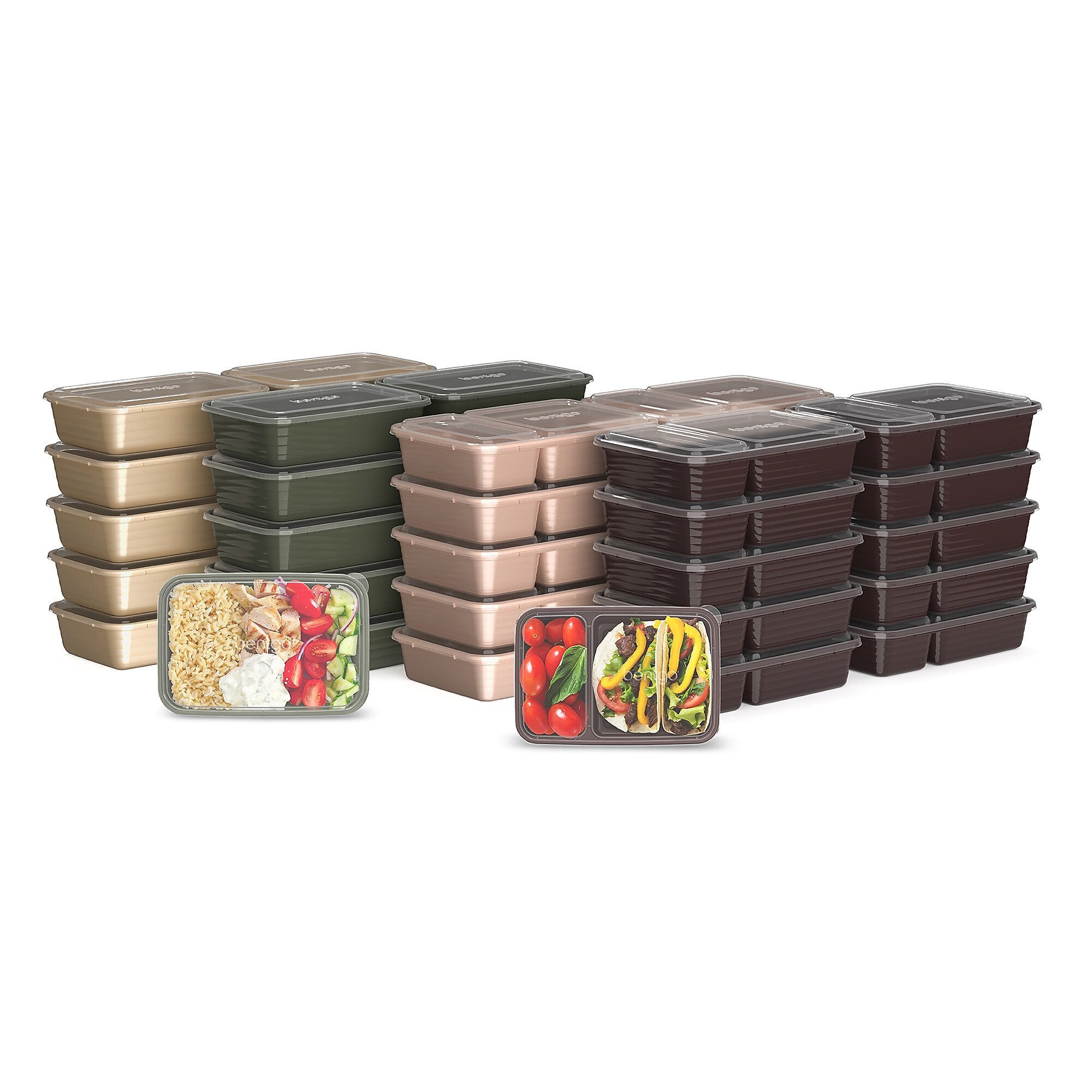 bentgo Combo Meal Prep Containers, 80/Set (BGPRPAK1-ST)