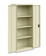 OIF 66"H Steel Storage Cabinet with 3 Shelves, Putty (CM6615PY)