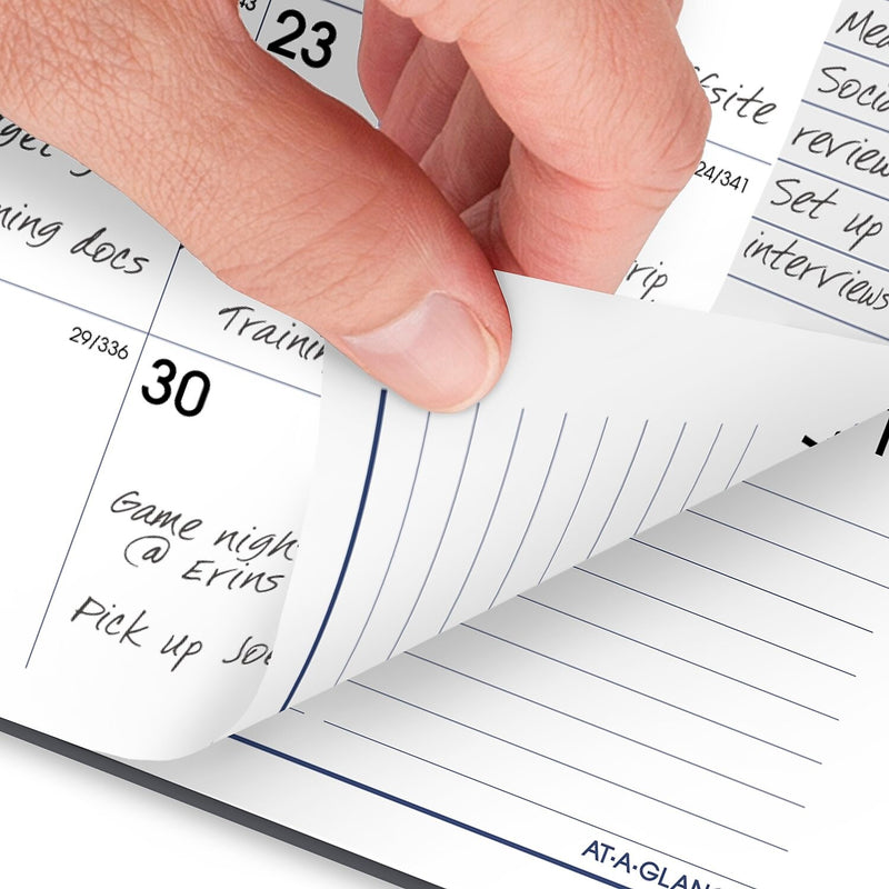 2026 AT-A-GLANCE DayMinder 5" x 8" Weekly & Monthly Planner, Plastic Cover, Gray (GC200-07-26)