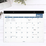 2026 AT-A-GLANCE Easy-to-Read 21.75" x 17" Monthly Desk Pad Calendar, White/Blue (SKLP24-32-26)