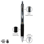 uni-ball 207 Retractable Gel Pens, Micro Point, 0.5mm, Black Ink, Dozen (61255)