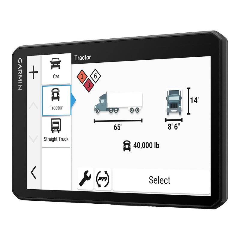 Garmin dezlCam OTR725 7" GPS Truck Navigator with Built-in Dash Cam, Black (010-02927-00)