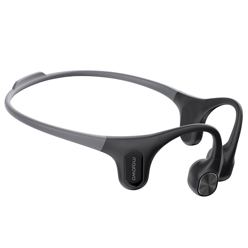 Mojawa Run Air/Mojo 2 Wireless Bone-Conduction Open-Ear Waterproof Headphones, Bluetooth, Black (RA-BK-GL-01)