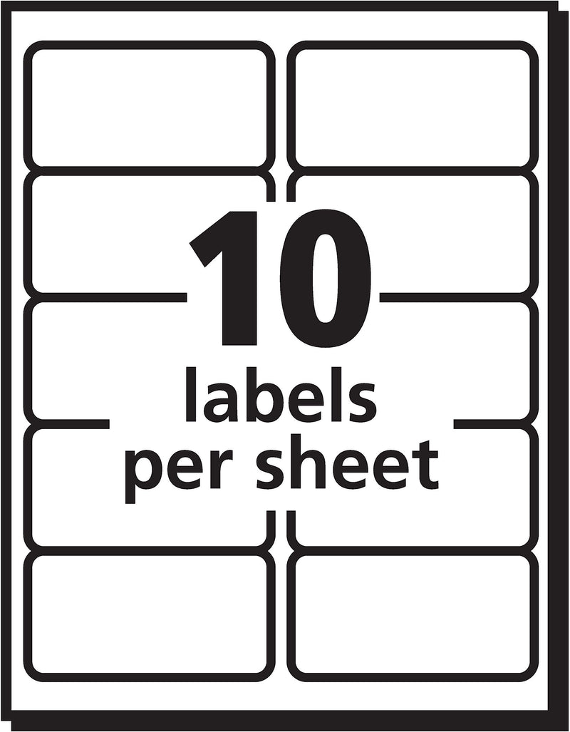 PRES-a-ply Laser/Inkjet Shipping Labels, 2" x 4", White, 1,000 Labels/Box (30603)