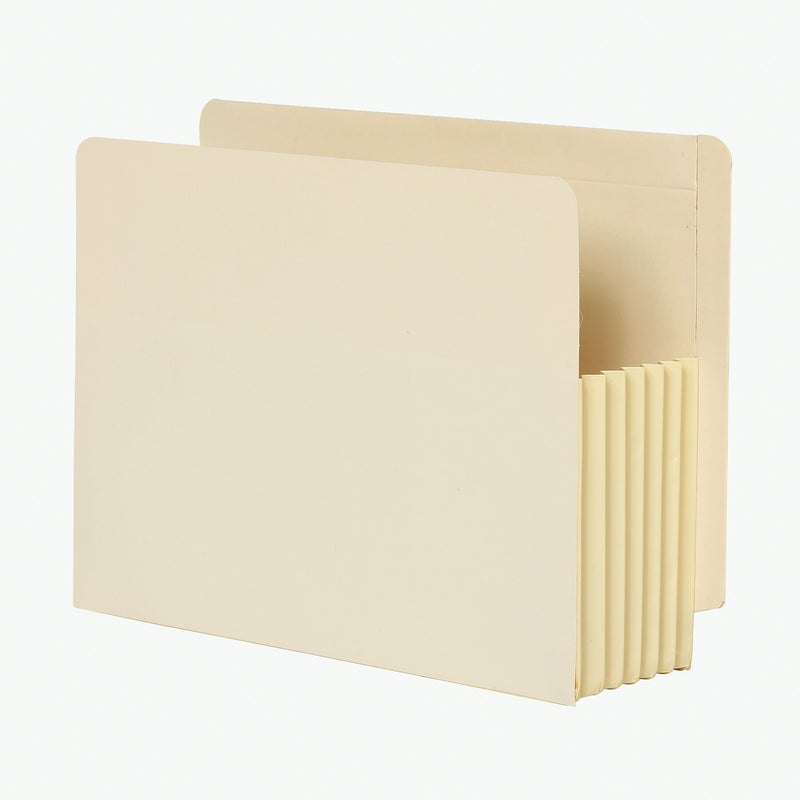 Pendaflex 30% Recycled Heavy Duty Reinforced File Pocket, 5 1/4" Expansion, Letter Size, Manila, 10/Box (12823)
