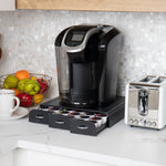 Mind Reader Plastic Coffee Pod Organizer Drawer, 36 Pod Capacity, Black (TRY3PC-BLK)