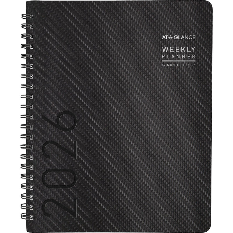 2026 AT-A-GLANCE Contemporary 8.25" x 11" Weekly & Monthly Planner, Faux Leather Cover, Charcoal (70-950X-45-26)