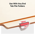 Smead BCCR Color Coded Alphabetic Labels, 1" x 1.25", Red, 500/Roll (67071)
