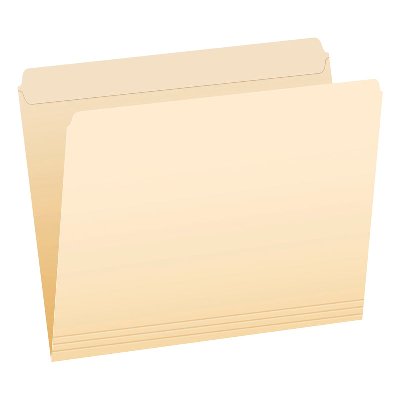 Pendaflex Recycled Heavy Duty File Folder, Straight Cut, Letter Size, Manila, 100/Box (R752)